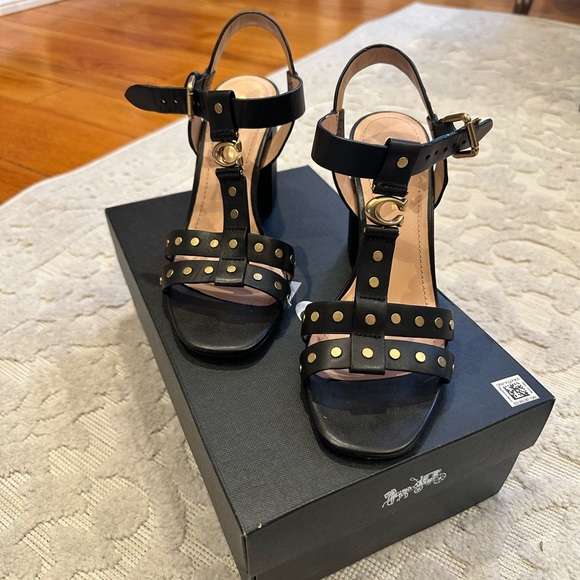 Coach Margaret sandals in black - Picture 4 of 7